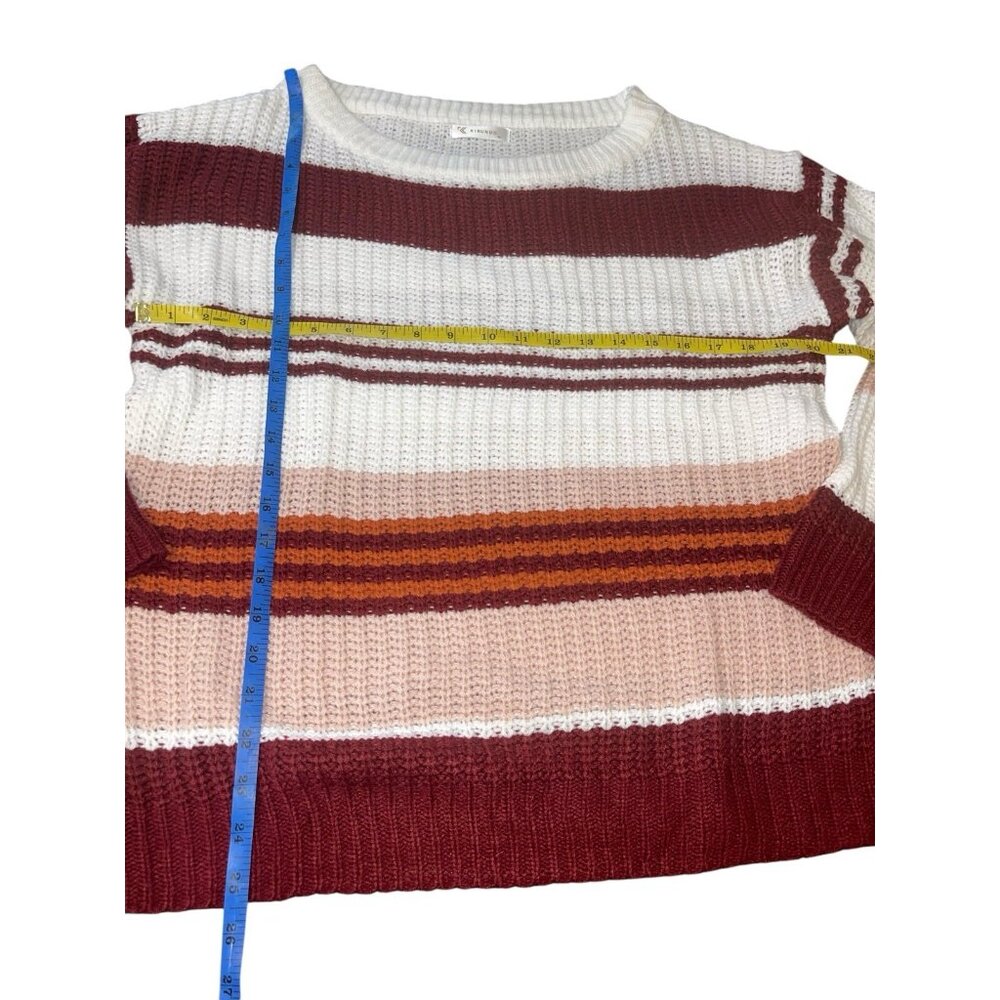 KIRUNDO Women's Size Medium Striped Sweater - Picture 6 of 11